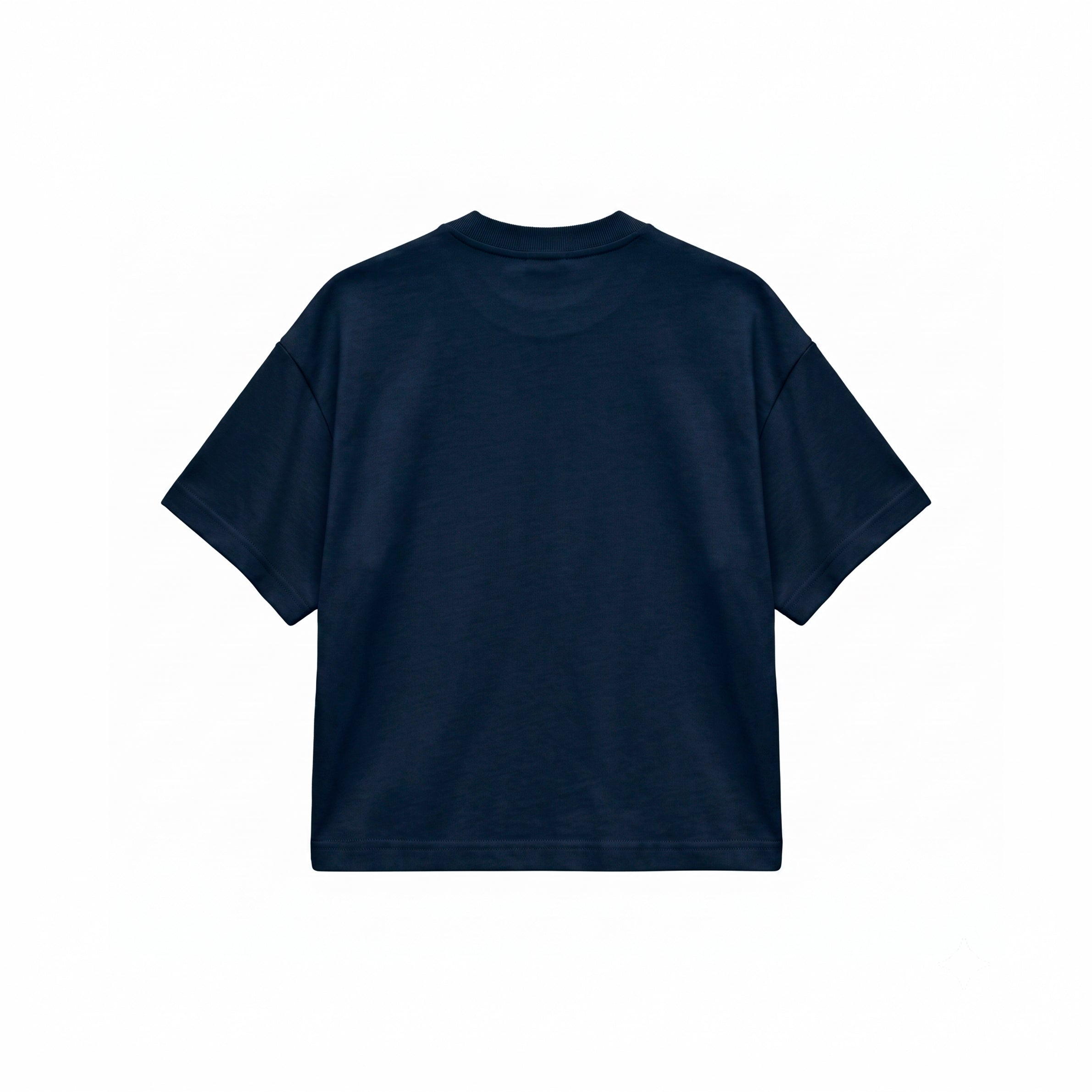 Camiseta Boxy Fit - Azul Oscuro