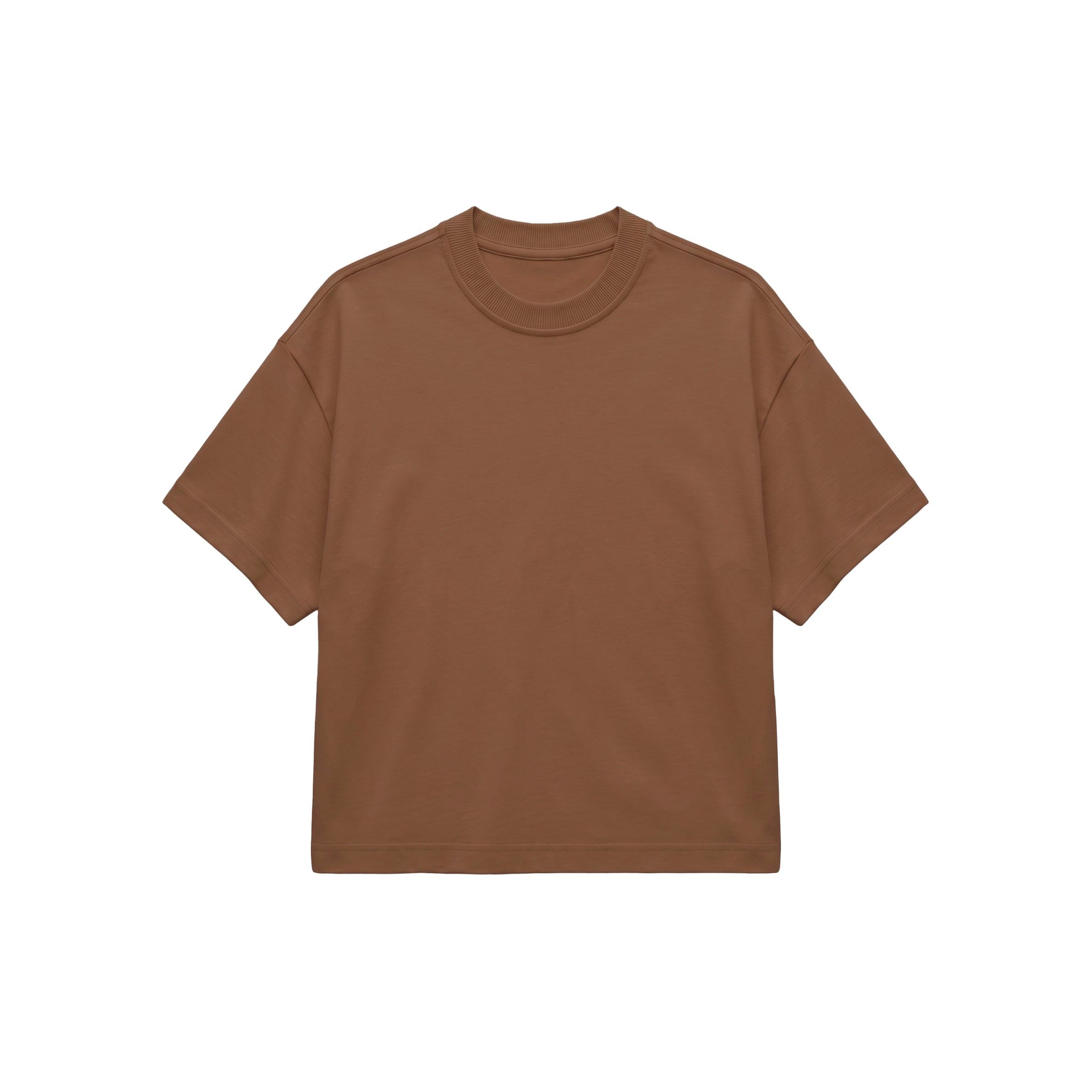 Camiseta Boxy Fit - Camel
