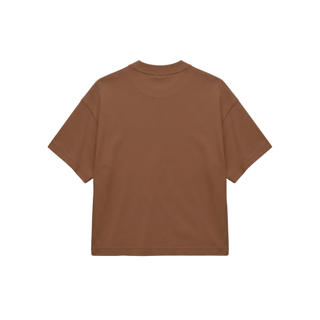 Camiseta Boxy Fit - Camel