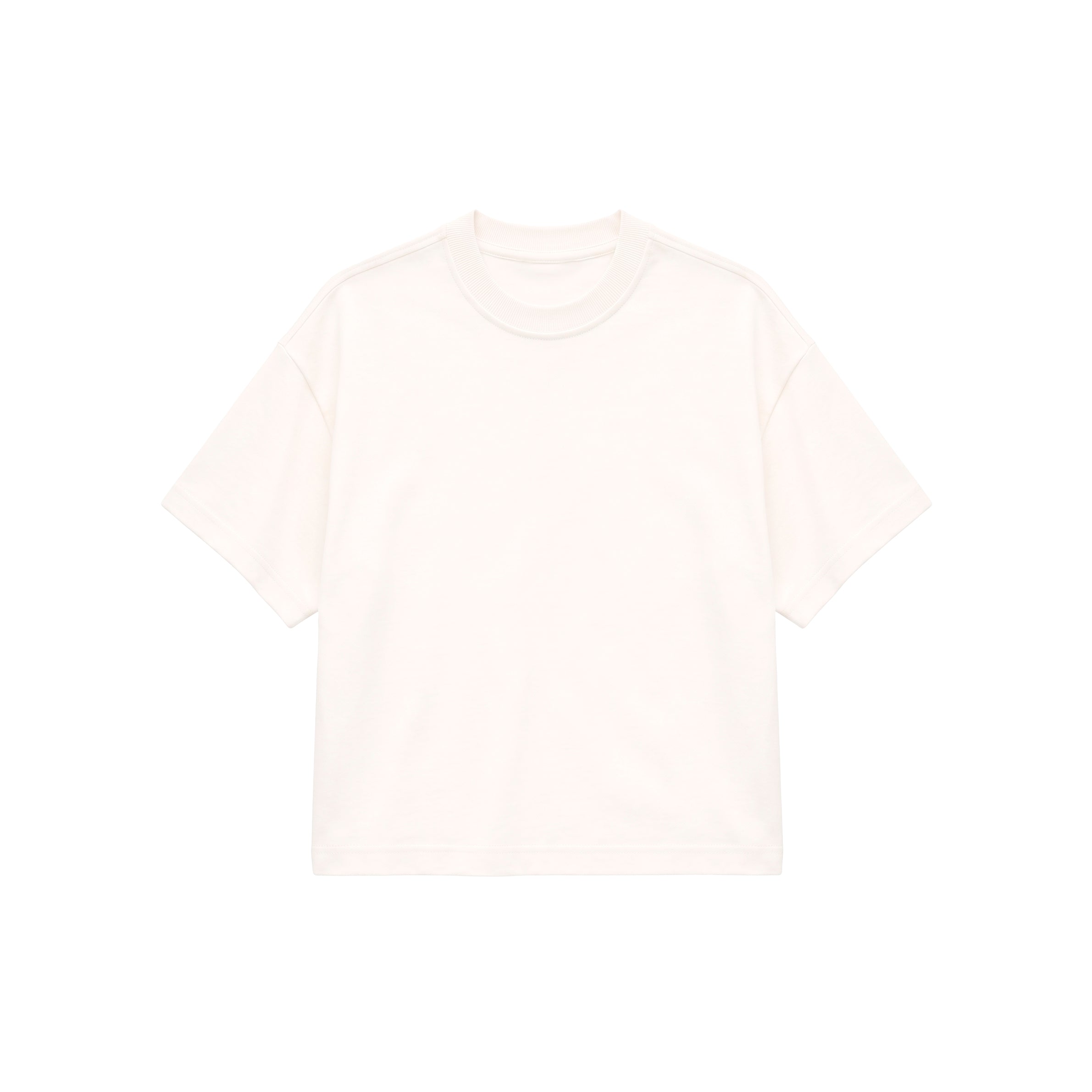 Camiseta Boxy Fit - Marfil
