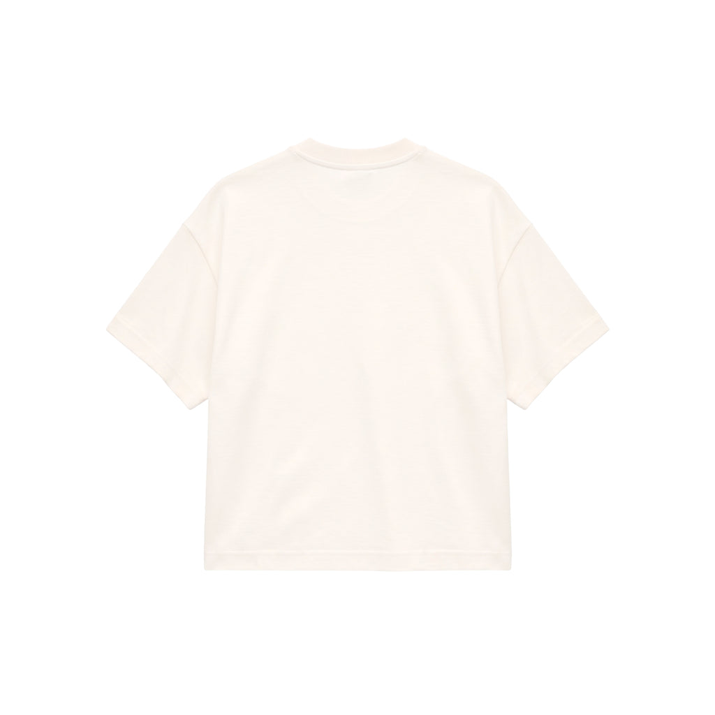 Camiseta Boxy Fit - Marfil