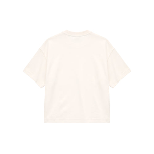 Camiseta Boxy Fit - Marfil