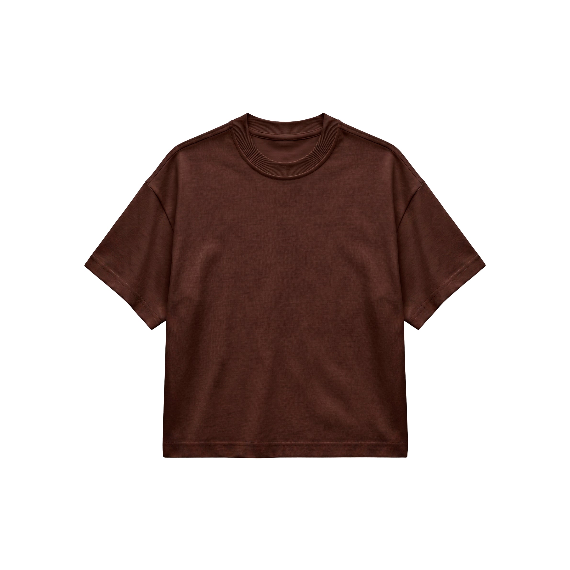 Camiseta Boxy Fit - Marrón