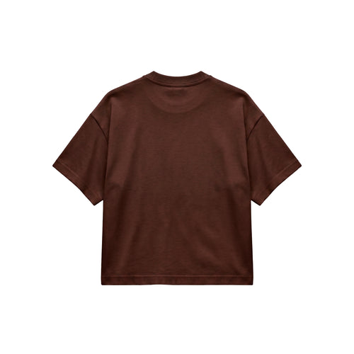 Camiseta Boxy Fit - Marrón