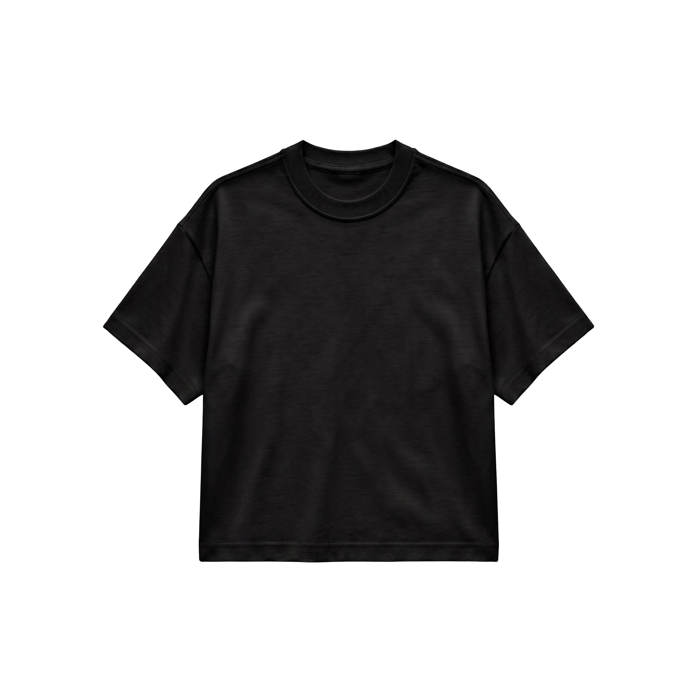 Camiseta Boxy Fit - Negro