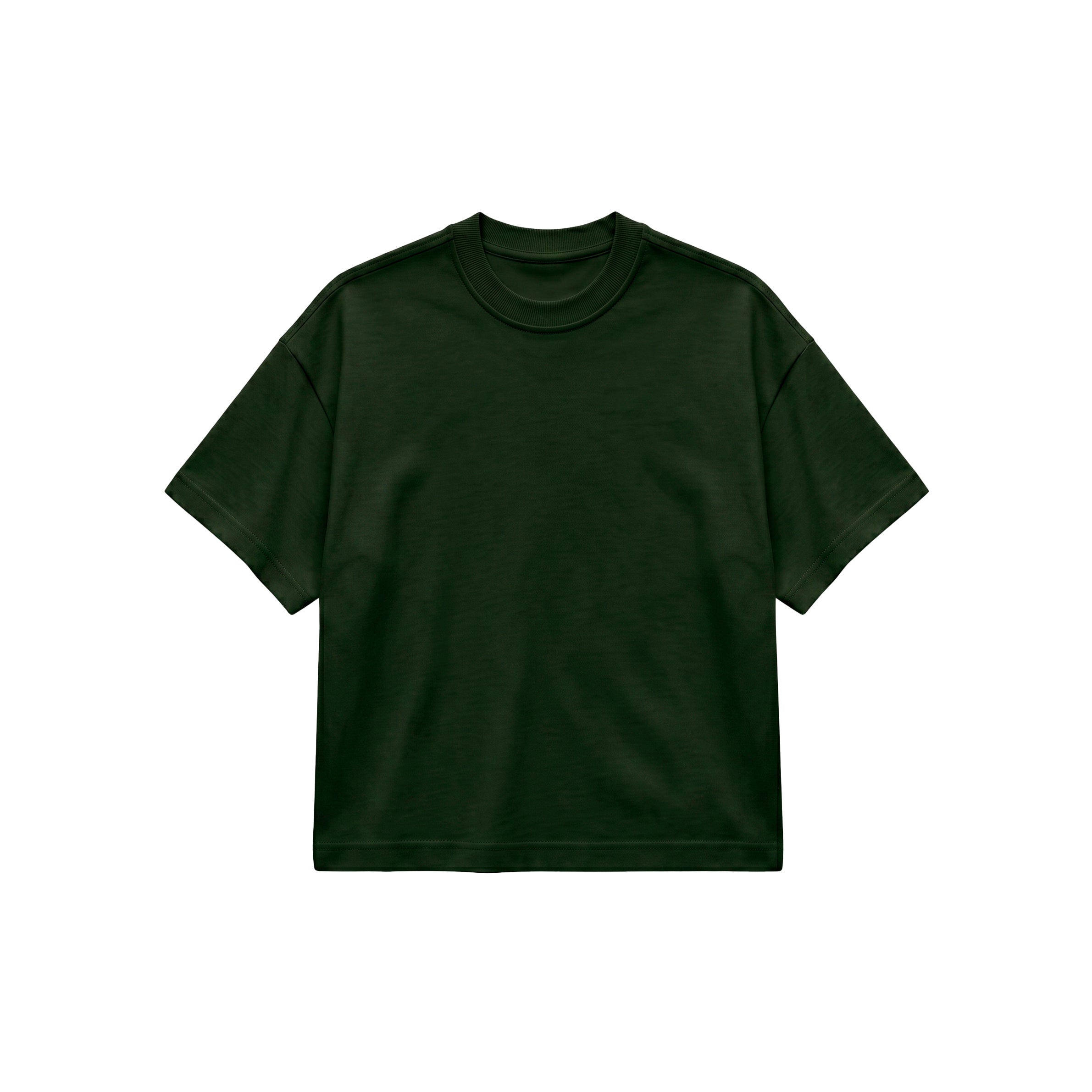 Camiseta Boxy Fit - Oliva